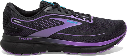 Women's Brooks Trace 2, Black/Ebony/Bellflower, 8 B Medium