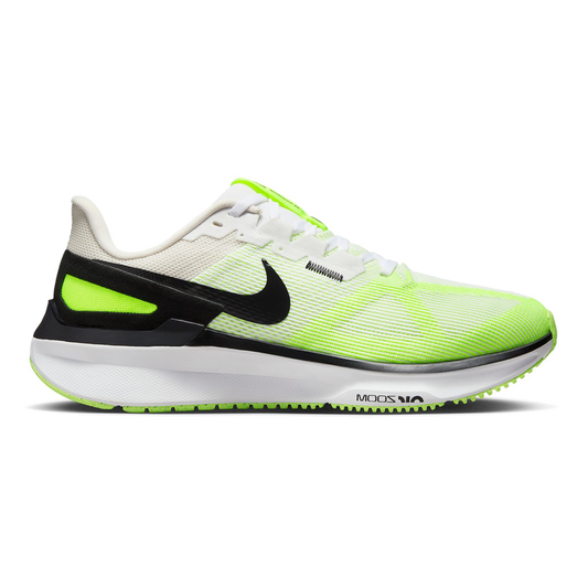 Men's Nike Structure 25, White/Black-Volt-Phantom, 8.5 D Medium