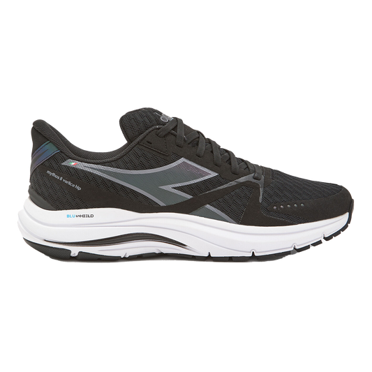 Men's Diadora Mythos Blushield 8 Vortice Hip, Black/White, 11.5 D Medium