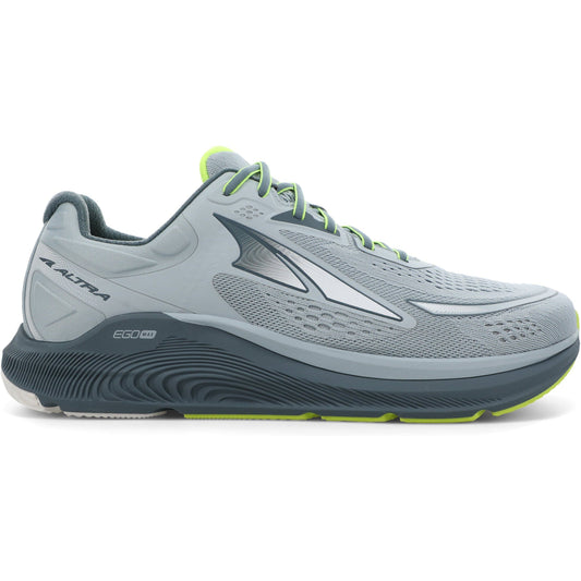 Men's Altra Paradigm 6, Grey/Lime, 12 D Medium