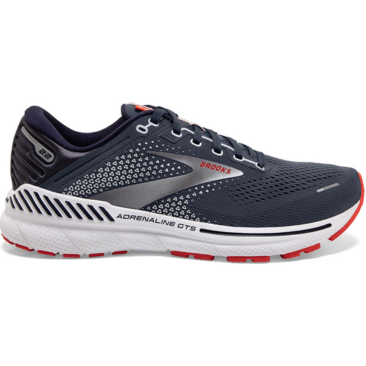 Men's Brooks Adrenaline GTS 22, Peacoat/India Ink/Grenadine, 11.5 D Medium