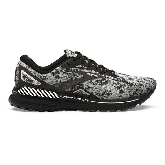 Men's Brooks Adrenaline GTS 23, White/Grey/Black, 11 2E Wide
