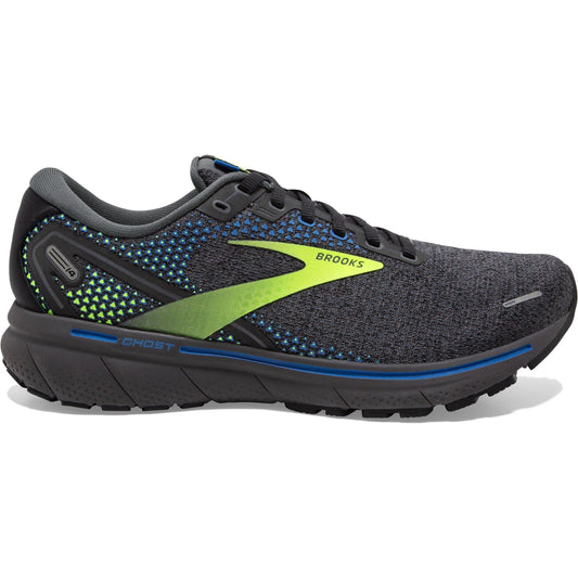 Men's Brooks Ghost 14, Black/Blue/Nightlife, 11 D Medium