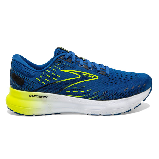 Men's Brooks Glycerin 20, Blue/Nightlife/White, 13 D Medium