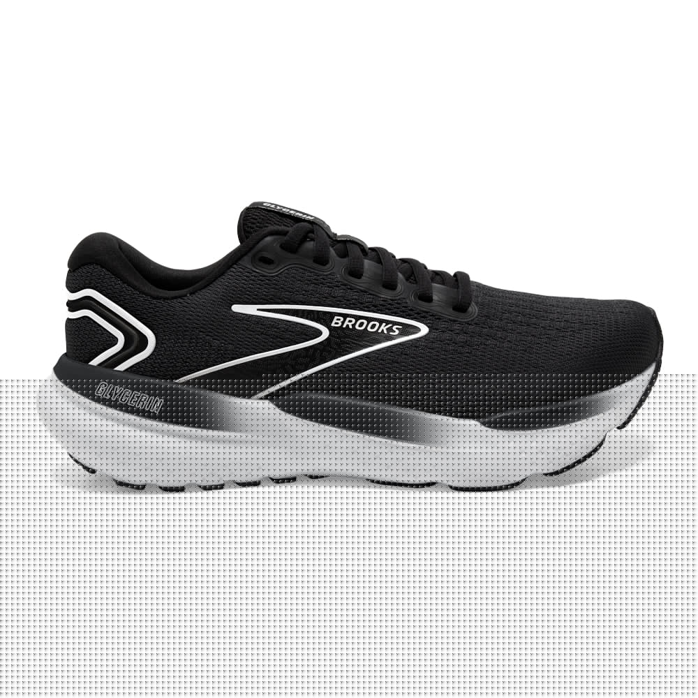 Men's Brooks Glycerin 21, Black/Grey/White, 10.5 2E Wide