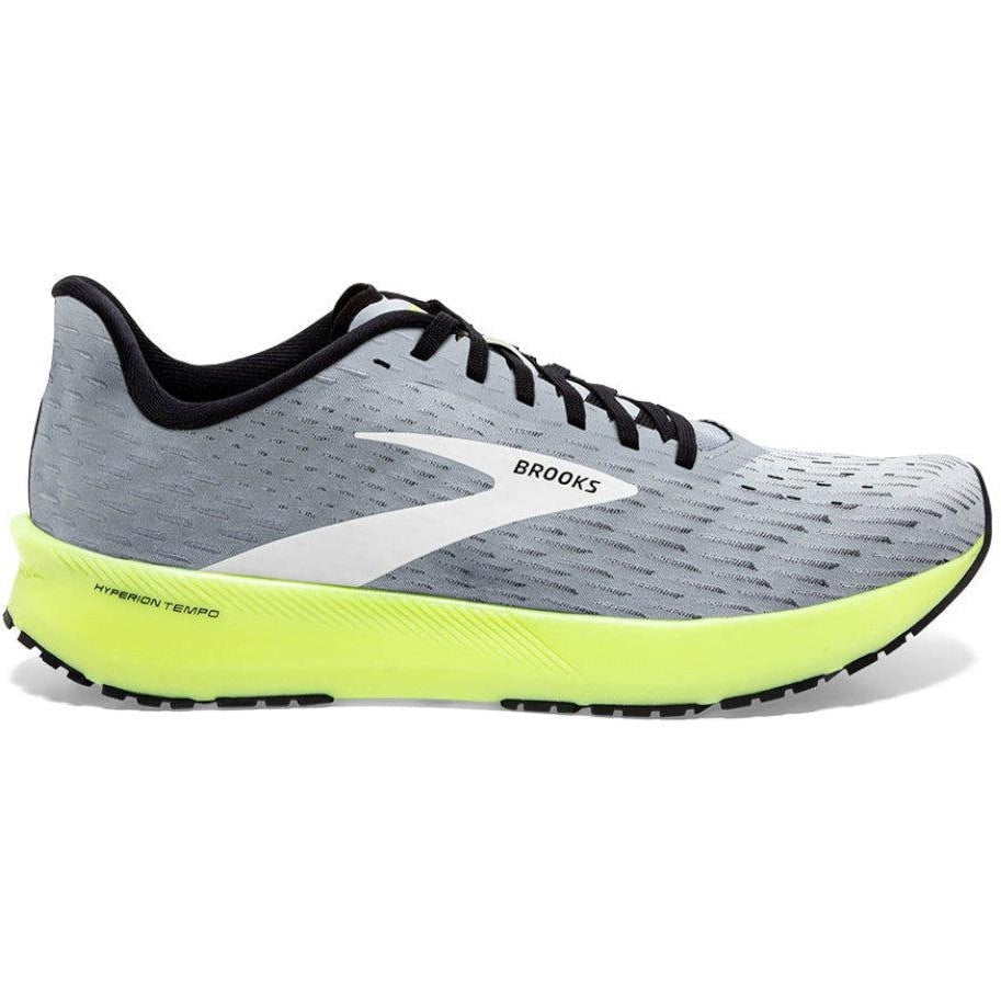 Men's Brooks Hyperion Tempo, Grey/Black/Nightlife, 12.5 D Medium