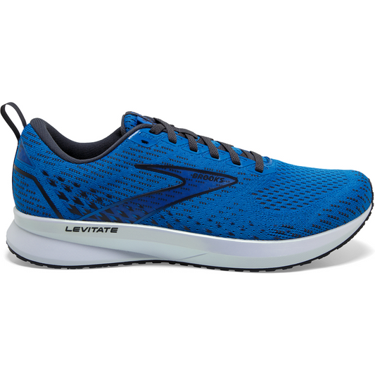 Men's Brooks Levitate 5, Blue/India Ink/White, 10 D Medium