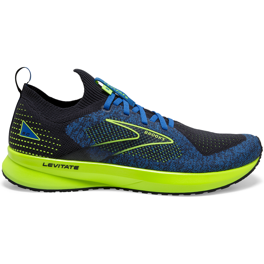 Men's Brooks Levitate Stealthfit 5, India Ink/Blue/Nightlife, 9.5 D Medium