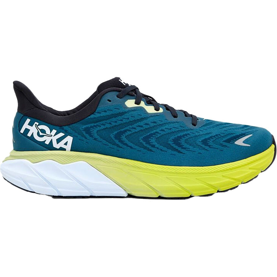 Men's Hoka One One Arahi 6, Blue Graphite/Blue Coral, 14 2E Wide