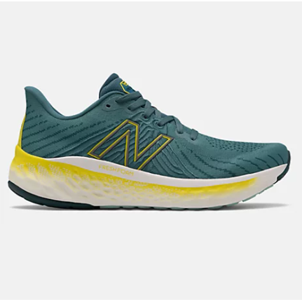 Men's New Balance Fresh Foam Vongo v5, Deep Sea/Sulphur Yellow, 11.5 D Medium