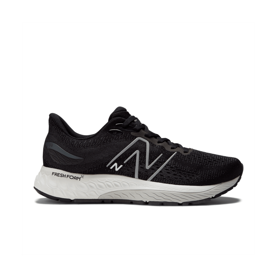 Men's New Balance Fresh Foam X 880v12, Black/Light Aluminum, 11 D Medium