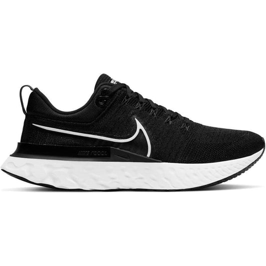 Men's Nike React Infinity Run Flyknit 2, Black/White/Iron Grey, 13 D Medium