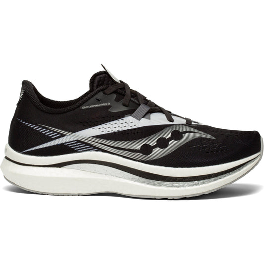 Men's Saucony Endorphin Pro 2, BLACK/WHITE, 12 D Medium
