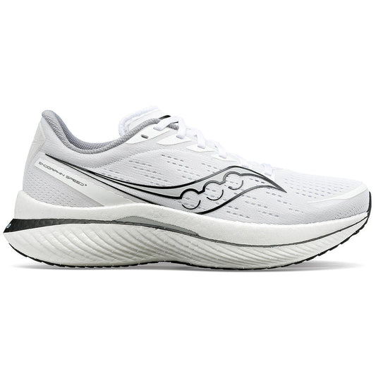 Men's Saucony Endorphin Speed 3, White/Black, 12.5 D Medium