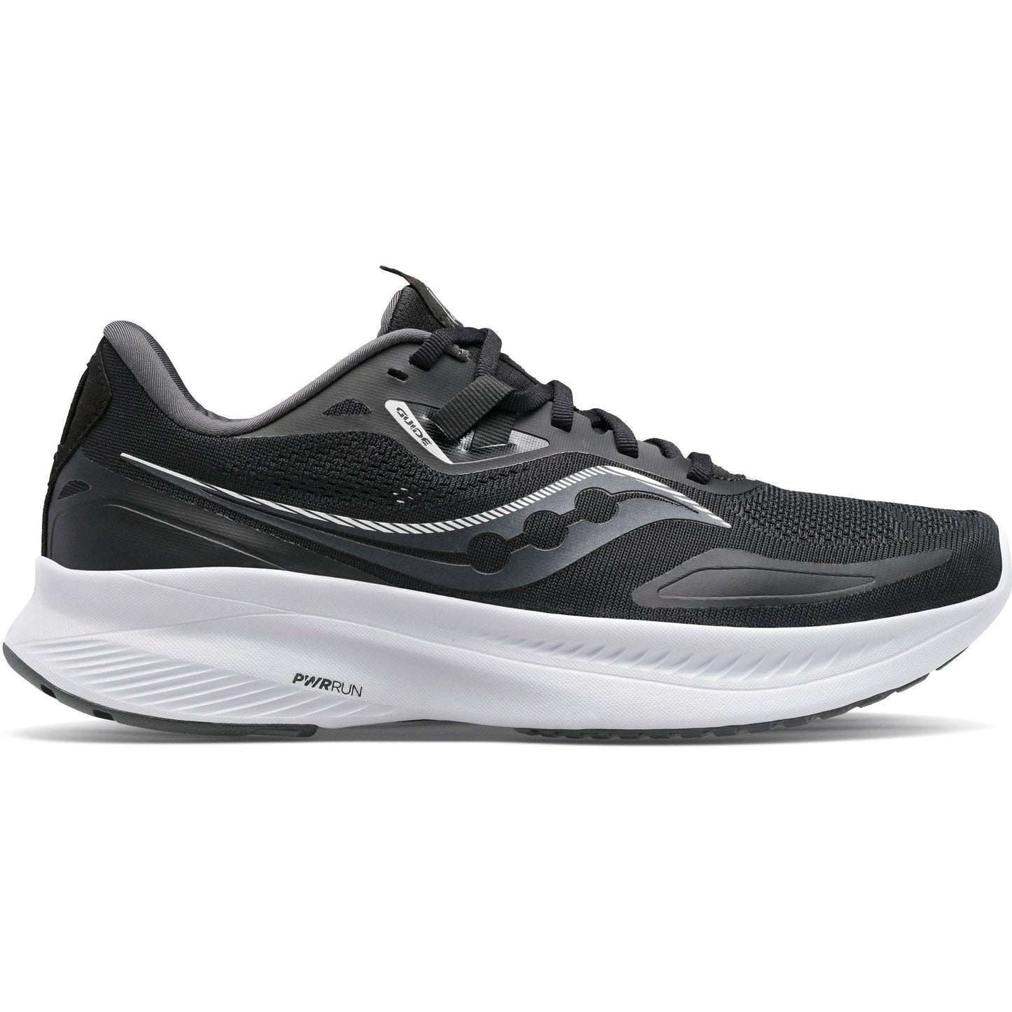 Men's Saucony Guide 15, Black/White, 10.5 D Medium