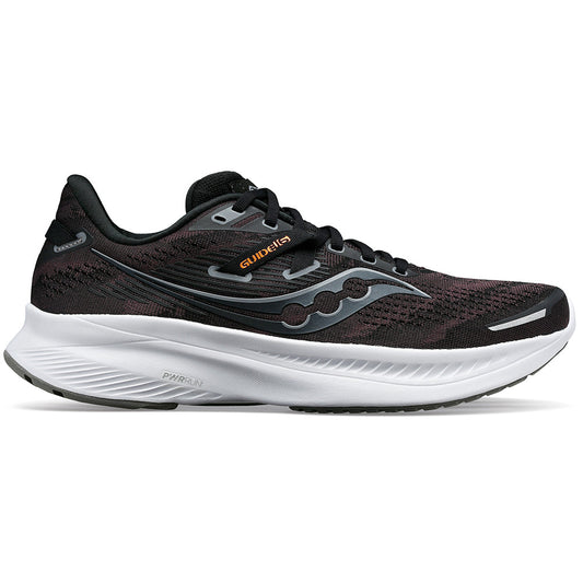 Men's Saucony Guide 16, Black/White, 11.5 D Medium