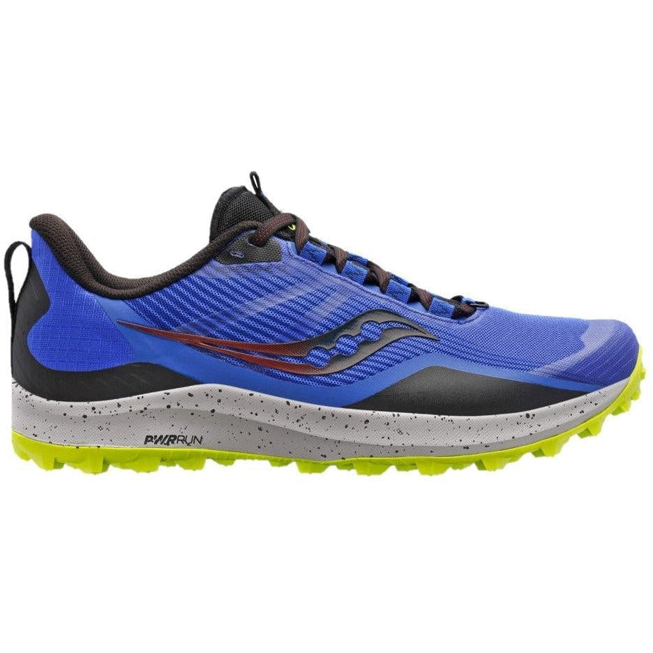 Men's Saucony Peregrine 12, Blue Raz/Acid, 12.5 D Medium