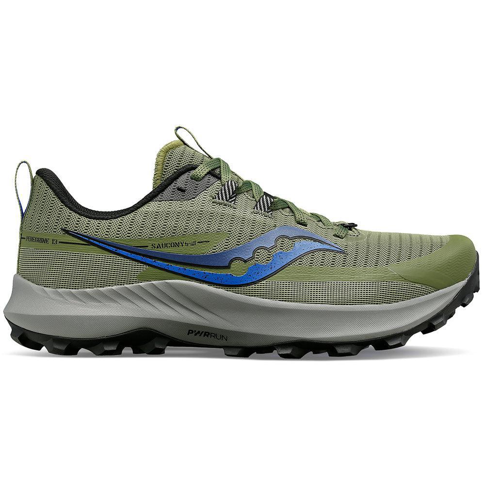 Men's Saucony Peregrine 13, Glade/Blk, 10 D Medium