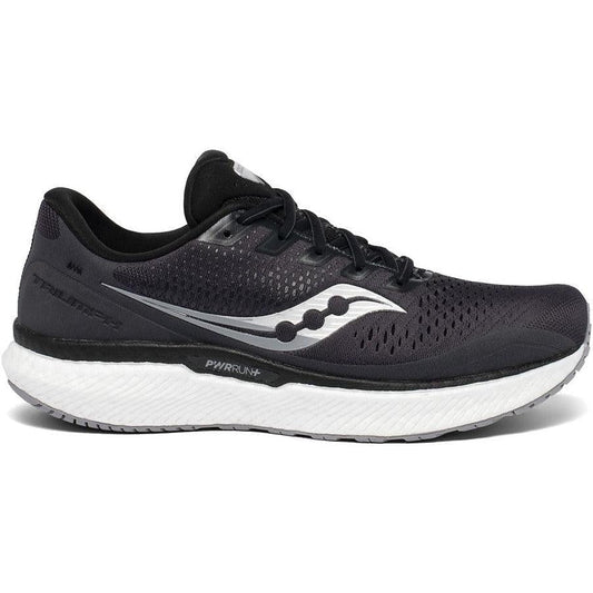 Men's Saucony Triumph 18, Charcoal/White, 9 2E Wide