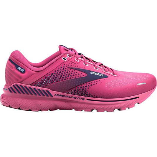 Women's Brooks Adrenaline GTS 22, Rose/Peacoat/Kentucky Blue, 8.5 B Medium