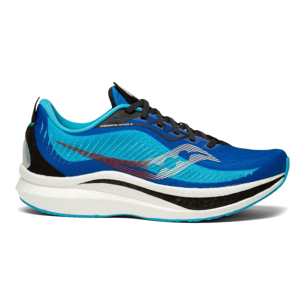 Men's Saucony Endorphin Speed, Royal/Black, 12.5 D Medium