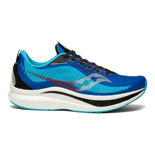 Men's Saucony Endorphin Speed, Royal/Black, 12.5 D Medium