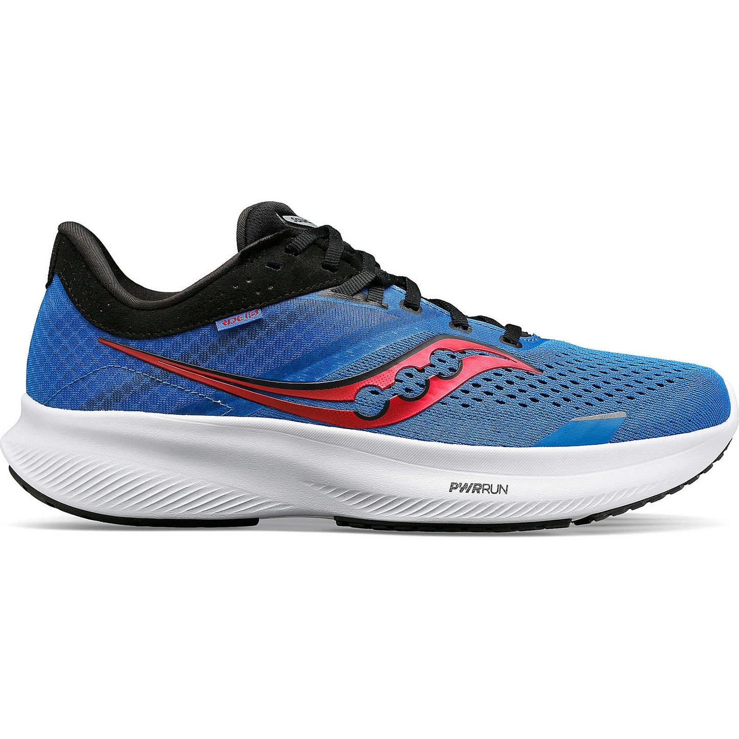 Men's Saucony Ride 16, Hydro/Black, 12 2E Wide