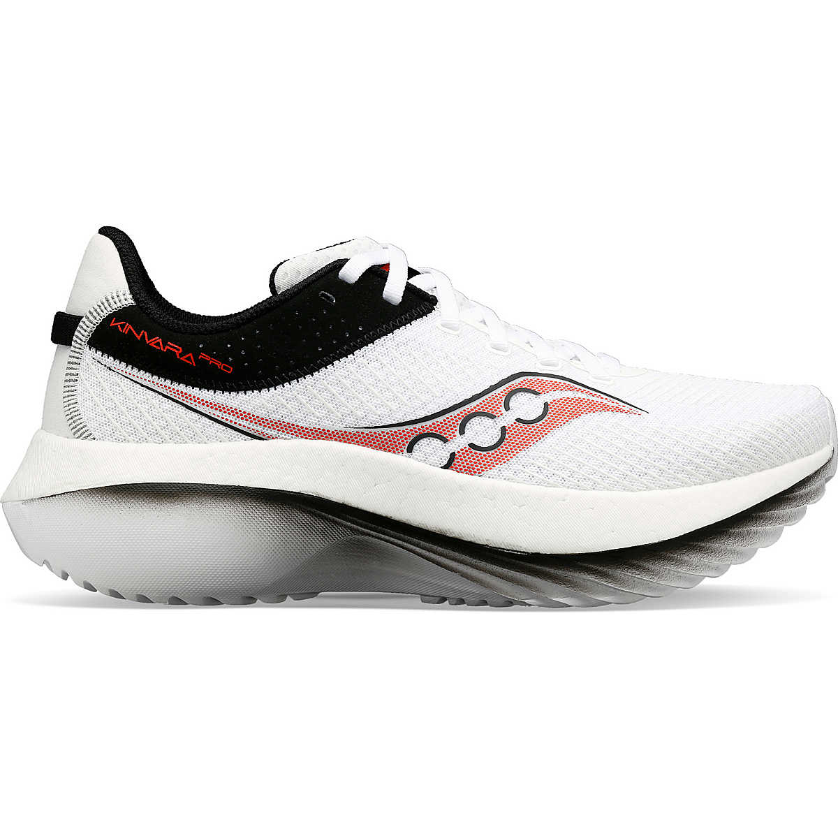 Men's Saucony Kinvara Pro, White/Infrared, 9 D Medium