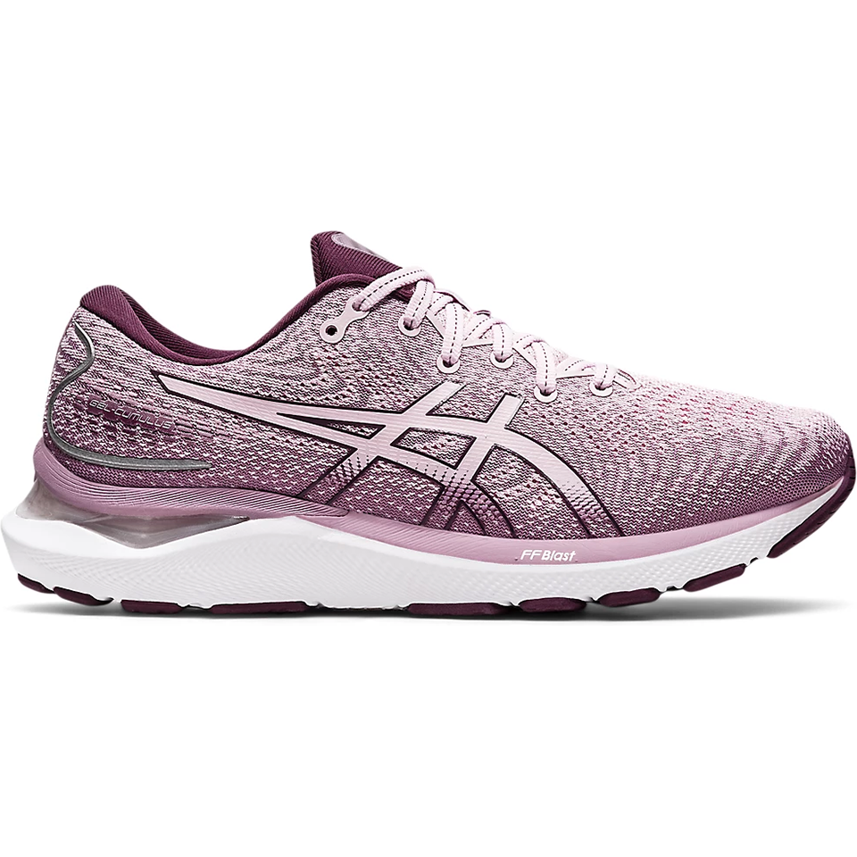 Women's Asics Gel-Cumulus 24, Barely Rose/Deep Plum, 8 B Medium