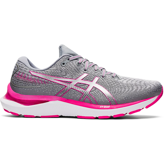 Women's Asics GEL-Cumulus 24, Sheet Rock/Pink Glo, 8.5 D Wide