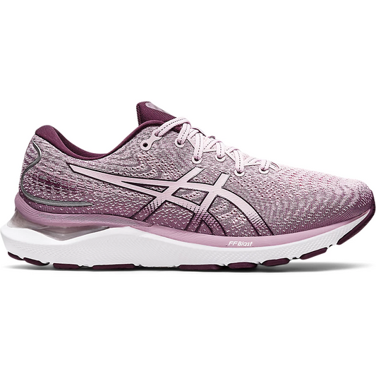 Women's Asics GEL-Cumulus 24, Barely Rose/Deep Plum, 10 B Medium