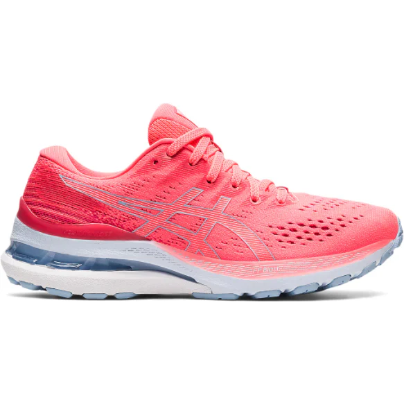 Women's Asics GEL-Kayano 28, Blazing Coral/Mist, 6.5 B Medium