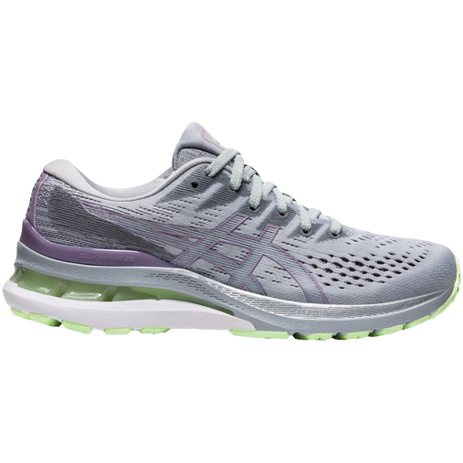 Women's Asics Gel-Kayano 28, Piedmont Grey/Soft Lavender, 7.5 B Medium