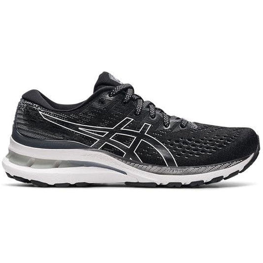 Women's Asics GEL-Kayano 28, Black/White, 9.5 B Medium