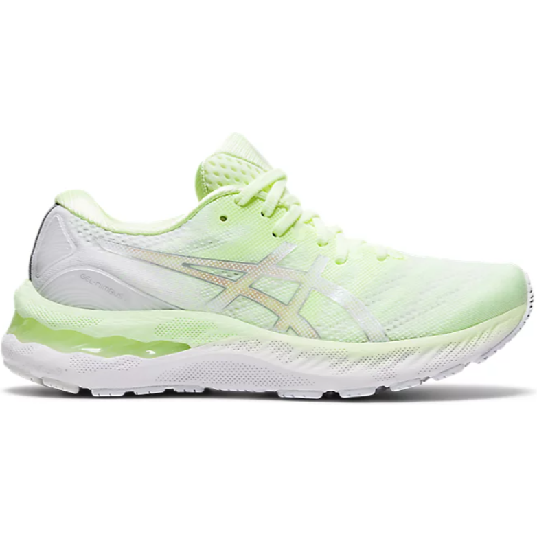 Women's Asics GEL-Nimbus 23, Illuminate Yellow/Pure Silver, 9.5 B Medium