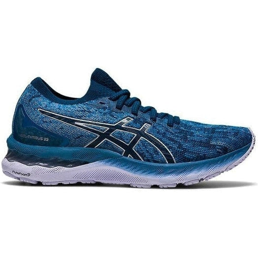 Women's Asics Gel-Nimbus 23, Floss/Mako Blue, 10.5 B Medium