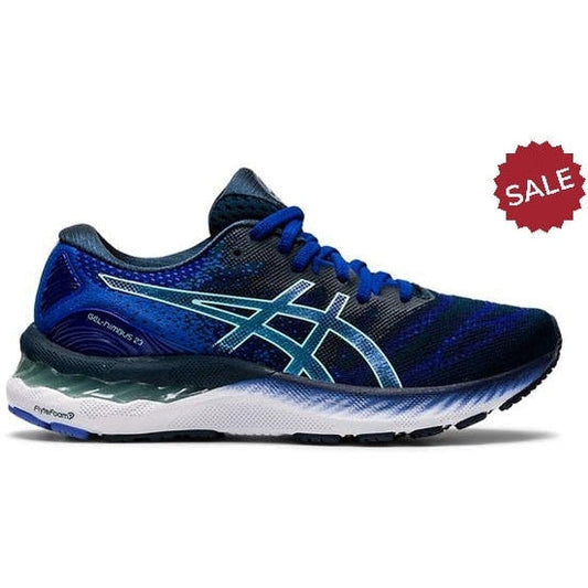 Women's Asics GEL-Nimbus 23, French Blue/Fresh Ice, 8.5 B Medium