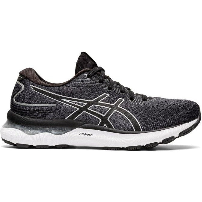 Women's Asics Gel-Nimbus 24, Black/Pure Silver, 11 B Medium