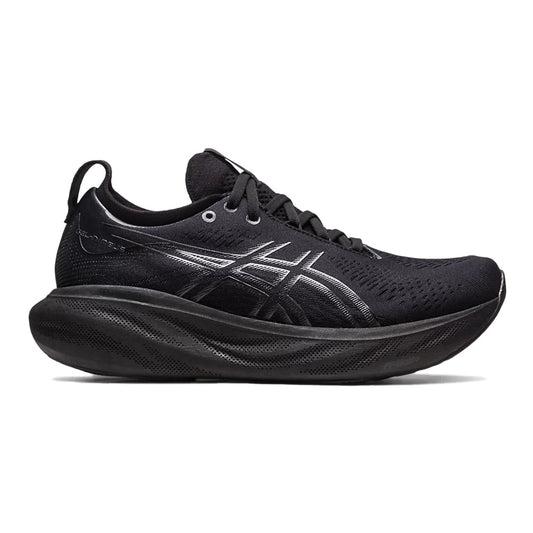 Women's Asics Gel-Nimbus 25, BLACK/GRAPHITE GREY, 11 B Medium