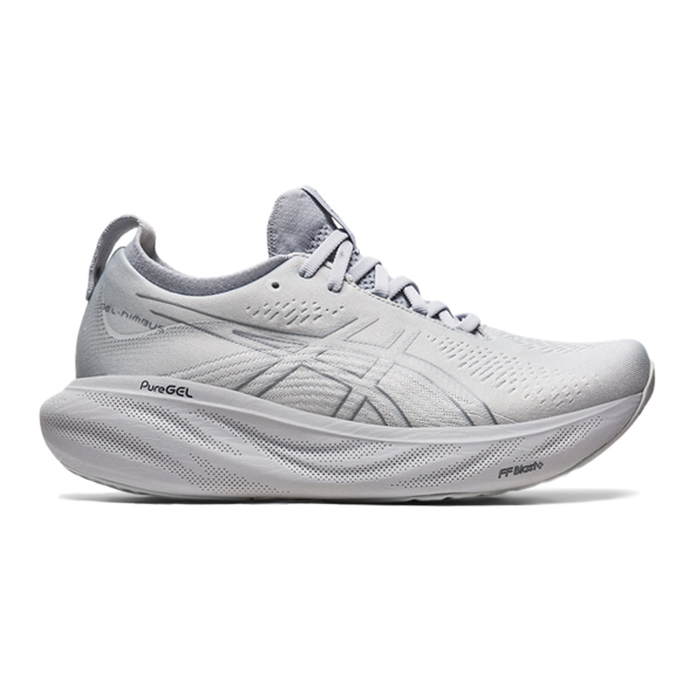 Women's Asics Gel-Nimbus 25, PIEDMONT GREY/SHEET ROCK, 10 B Medium