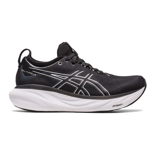 Women's Asics Gel-Nimbus 25, Black/Pure Silver, 6.5 B Medium