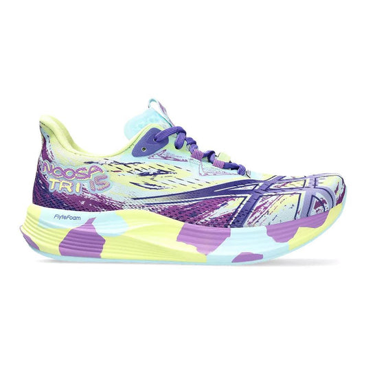 Women's Asics Noosa TRI 15, Glow Yellow/Palace Purple, 9 B Medium