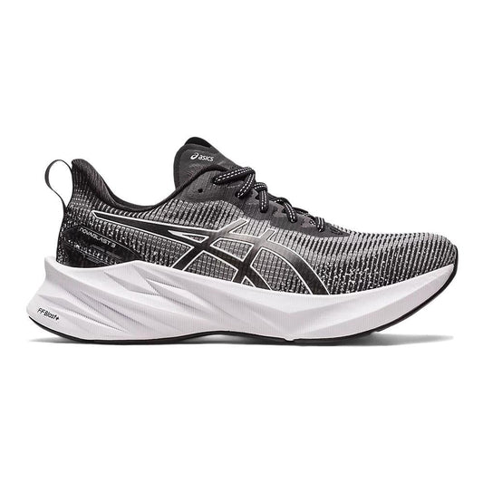 Women's Asics Novablast 3 LE, White/Black, 7.5 B Medium