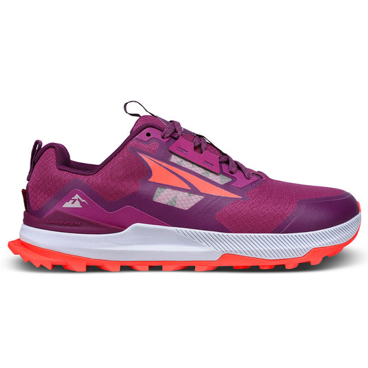 Women's Altra Lone Peak 7, Purple/Orange, 8 B Medium