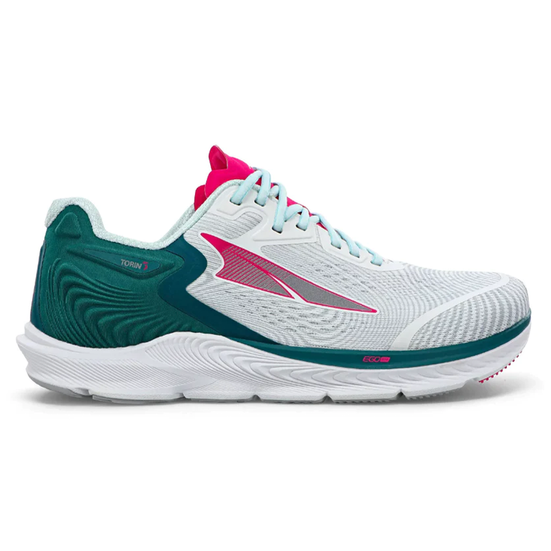 Women's Altra Torin 5, Deep Teal/Pink, 6.5 D Wide