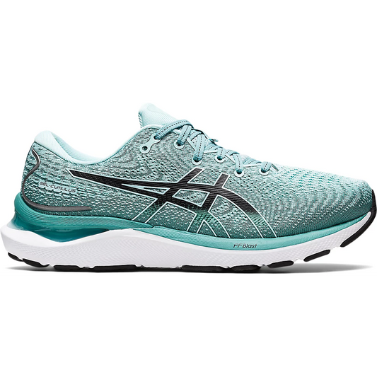Women's Asics Gel-Cumulus 24, Oasis Green/Black, 10.5 B Medium