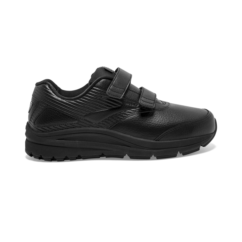 Women's Brooks Addiction Walker V-Strap 2, Black/Black, 9 D Wide