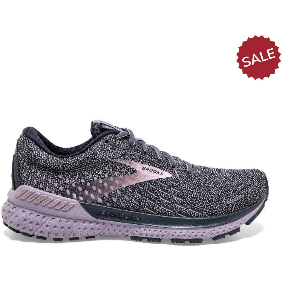 Women's Brooks Adrenaline GTS 21, Ombre/Lavender/Metallic, 10.5 B Medium