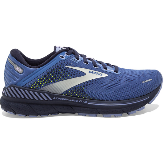 Women's Brooks Adrenaline GTS 22, Blue/Purple/Nightlife, 11 B Medium