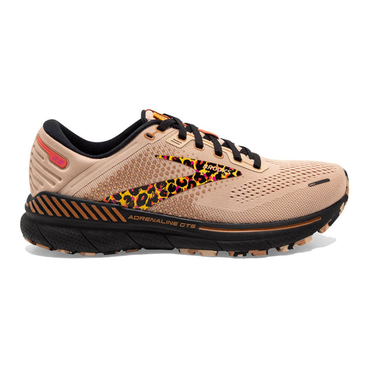 Women's Brooks Adrenaline GTS 22, Ginger/Black/Citrus, 9 B Medium